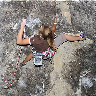 Nina Kovaříková and her first 8a